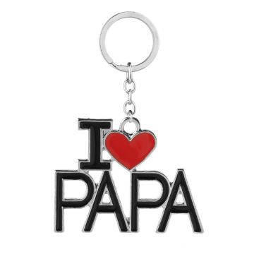 2019 New DAD MOM MAMA PAPA Father's Day Heart Keychain